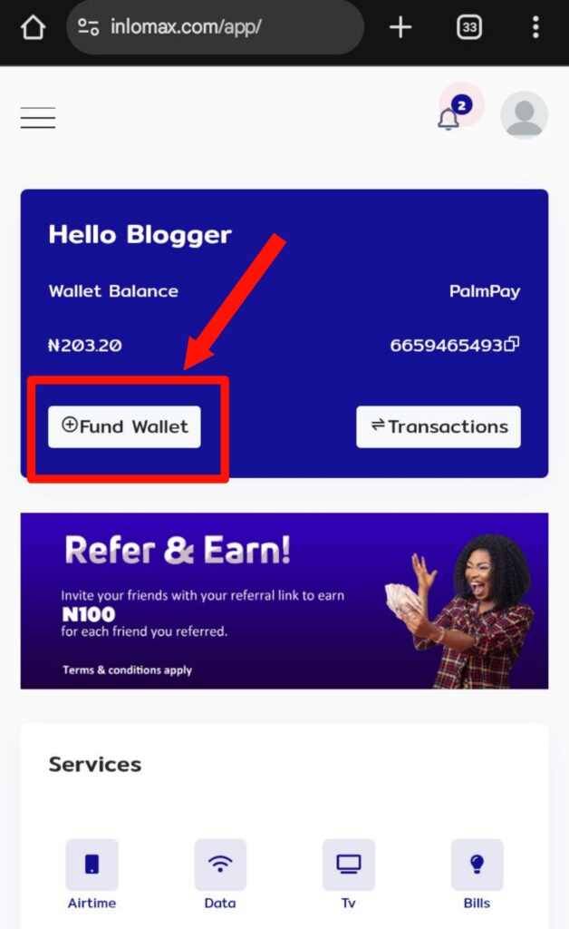 How to Fund Your Wallet on Inlomax