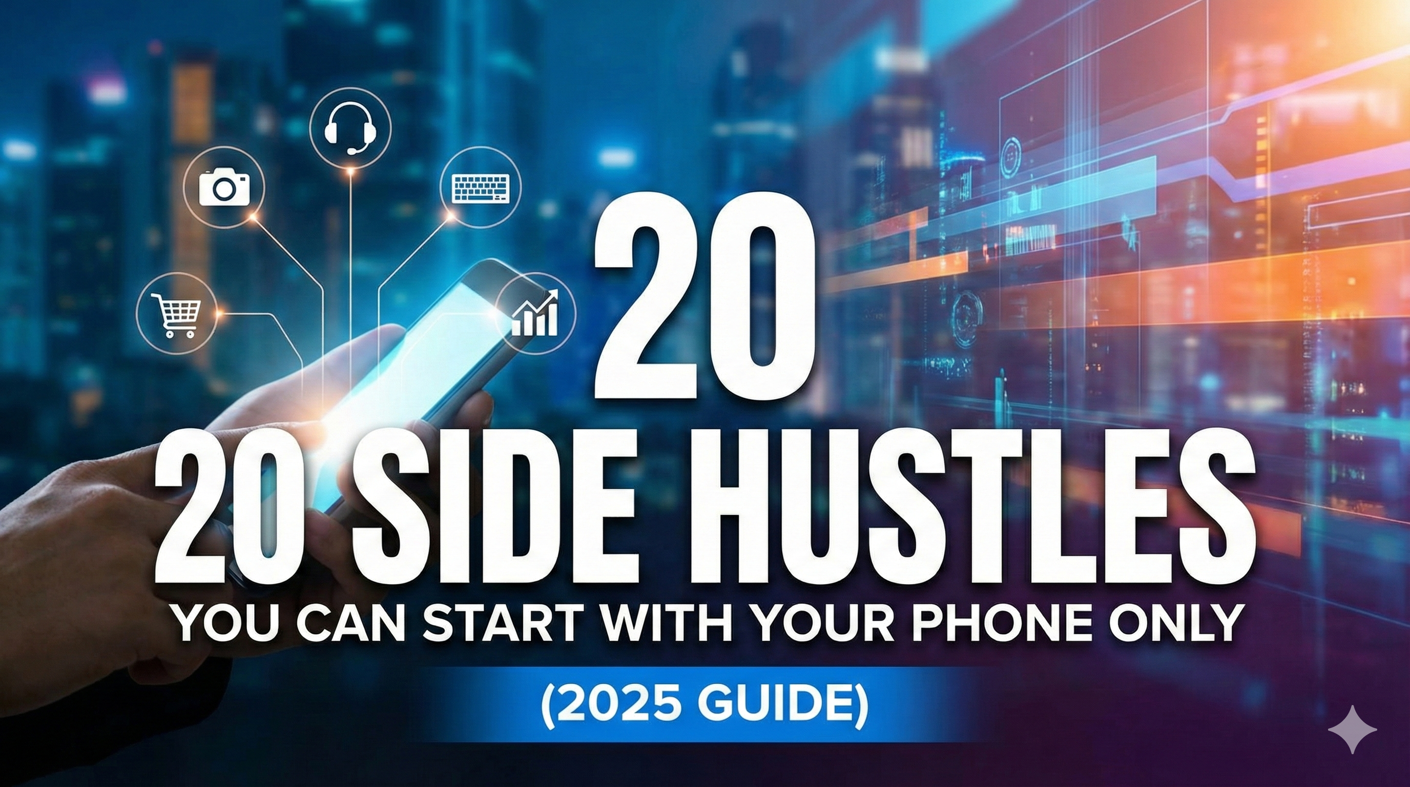 20 Side Hustles You Can Start With Your Phone Only (2025 Guide)